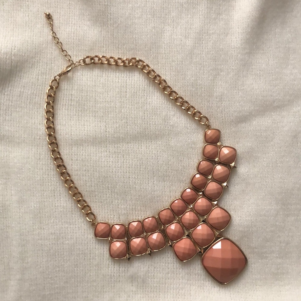 Pale Pink Statement Necklace